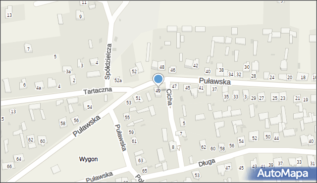 Baranów, Puławska, 49, mapa Baranów