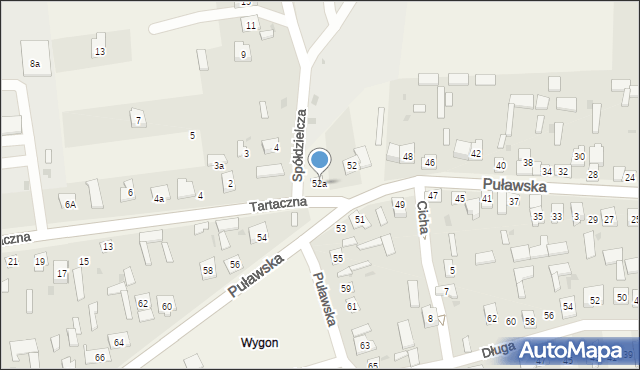 Baranów, Puławska, 52a, mapa Baranów