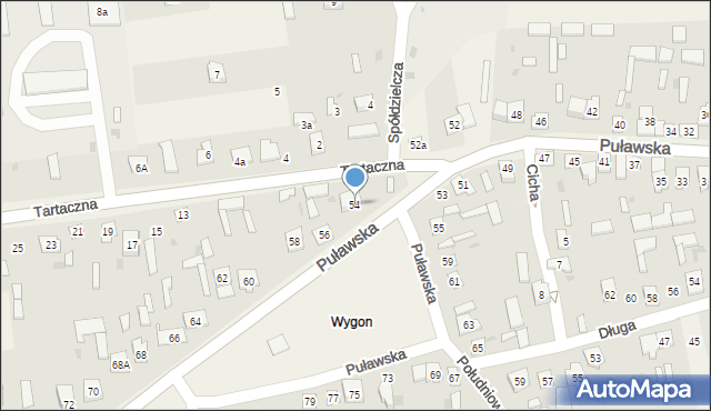 Baranów, Puławska, 54, mapa Baranów
