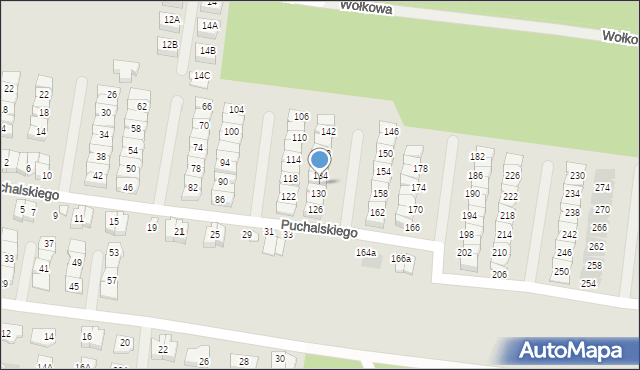 Białystok, Puchalskiego Józefa Karola, 132, mapa Białegostoku
