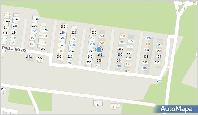 Białystok, Puchalskiego Józefa Karola, 260, mapa Białegostoku
