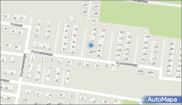 Białystok, Puchalskiego Józefa Karola, 82, mapa Białegostoku
