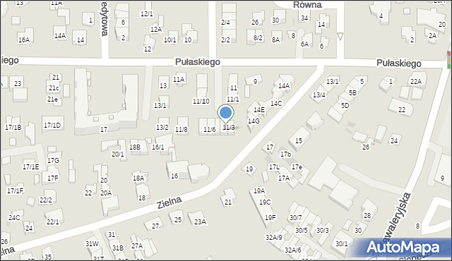Białystok, Pułaskiego Kazimierza, gen., 11/4, mapa Białegostoku