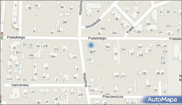 Białystok, Pułaskiego Kazimierza, gen., 35C, mapa Białegostoku