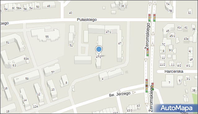 Białystok, Pułaskiego Kazimierza, gen., 47/2, mapa Białegostoku