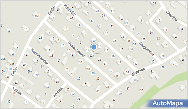 Bielsko-Biała, Puszczyków, 13, mapa Bielsko-Białej