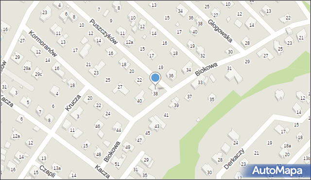 Bielsko-Biała, Puszczyków, 24, mapa Bielsko-Białej