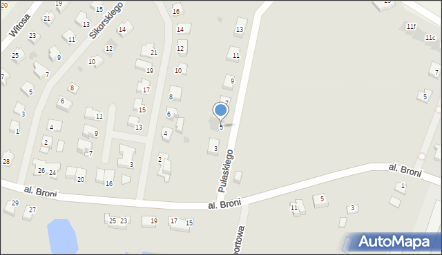 Biskupiec, Pułaskiego Kazimierza, gen., 5, mapa Biskupiec