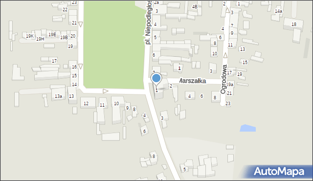 Błaszki, Pułaskiego, 1, mapa Błaszki