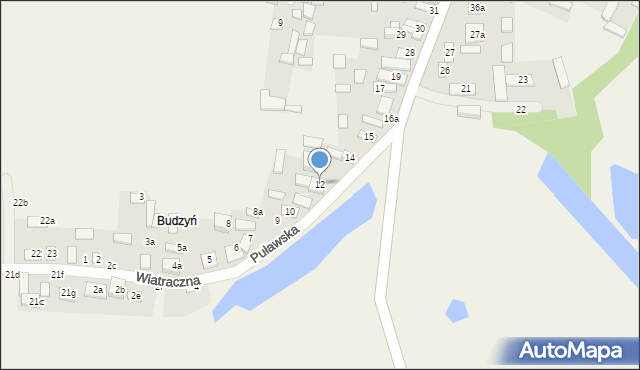 Bobrowniki, Puławska, 12, mapa Bobrowniki