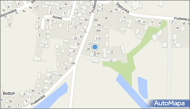 Bobrowniki, Puławska, 21, mapa Bobrowniki