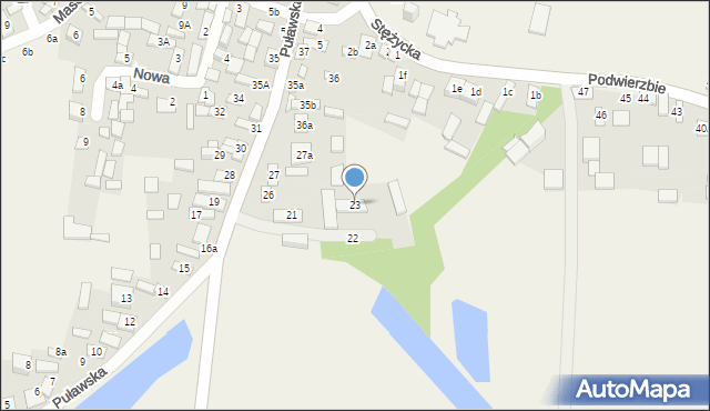 Bobrowniki, Puławska, 23, mapa Bobrowniki