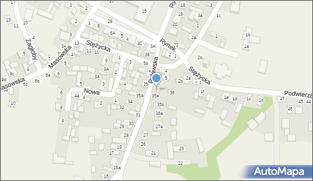 Bobrowniki, Puławska, 35c, mapa Bobrowniki