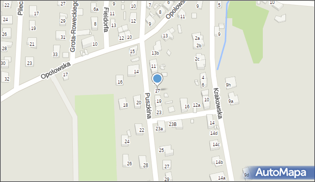 Bogatynia, Puszkina Aleksandra, 17, mapa Bogatynia