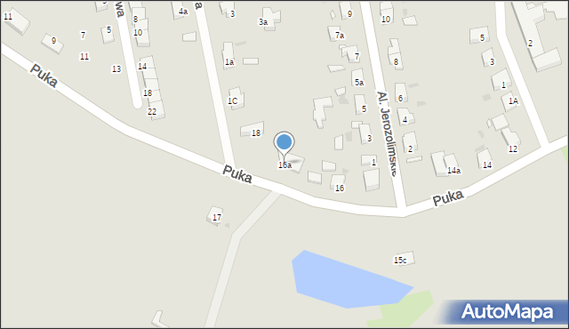 Brzeg Dolny, Puka Jana, ks. kan., 16a, mapa Brzeg Dolny