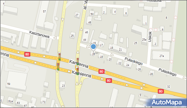 Bydgoszcz, Pułaskiego Kazimierza, gen., 16, mapa Bydgoszczy