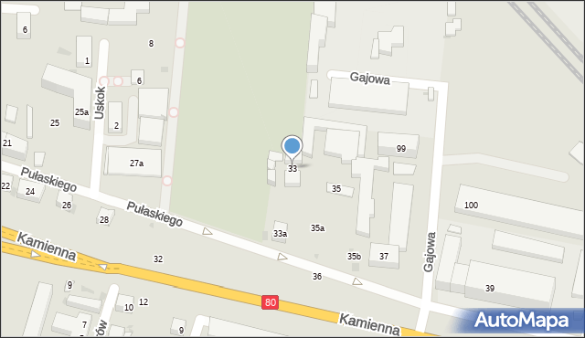Bydgoszcz, Pułaskiego Kazimierza, gen., 33, mapa Bydgoszczy