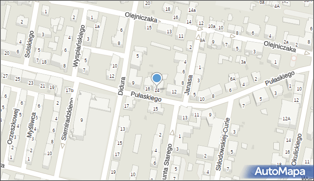 Bytom, Pułaskiego Kazimierza, gen., 14, mapa Bytomia