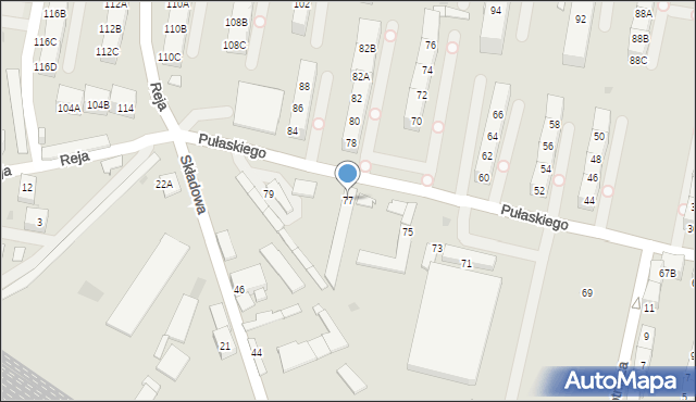 Bytom, Pułaskiego Kazimierza, gen., 77, mapa Bytomia