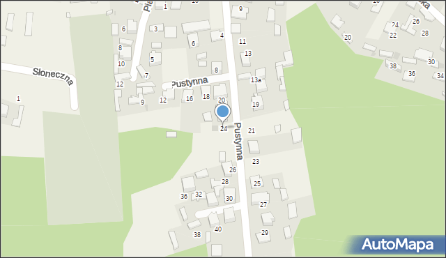 Chechło, Pustynna, 24, mapa Chechło