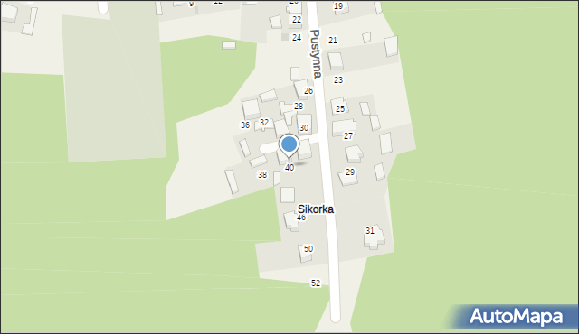 Chechło, Pustynna, 40, mapa Chechło