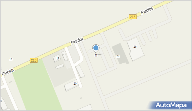 Choczewo, Pucka, 22, mapa Choczewo