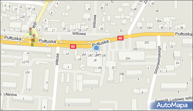 Ciechanów, Pułtuska, 18F, mapa Ciechanów