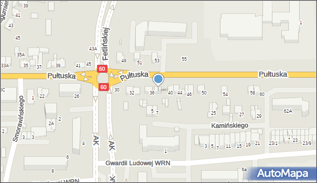 Ciechanów, Pułtuska, 38, mapa Ciechanów