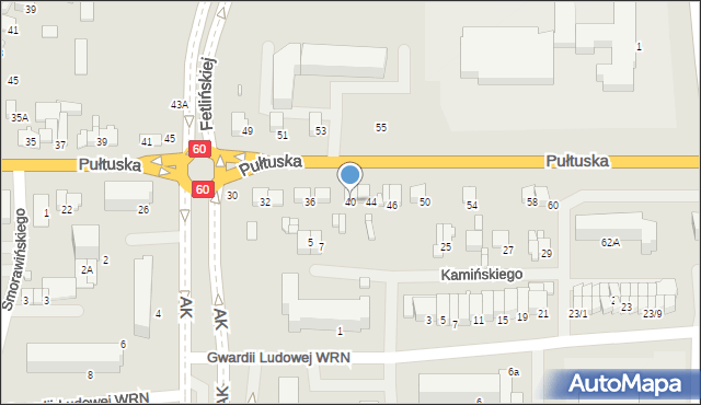 Ciechanów, Pułtuska, 40, mapa Ciechanów