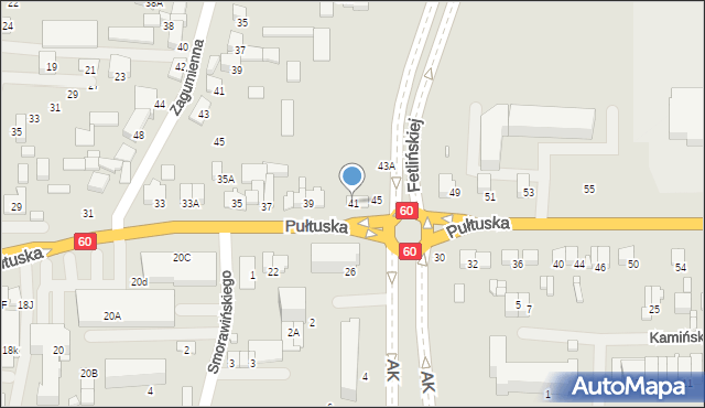 Ciechanów, Pułtuska, 41, mapa Ciechanów