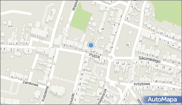 Czarnków, Putza, 2, mapa Czarnków