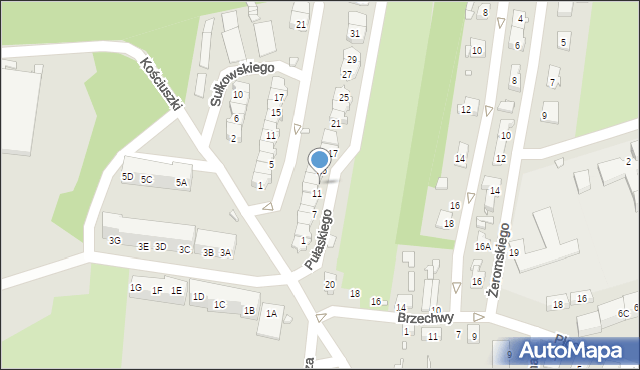 Czeladź, Pułaskiego Kazimierza, gen., 13, mapa Czeladź