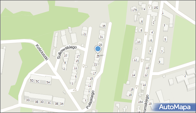 Czeladź, Pułaskiego Kazimierza, gen., 25, mapa Czeladź