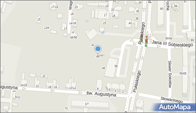 Częstochowa, Pułaskiego Kazimierza, gen., 44, mapa Częstochowy