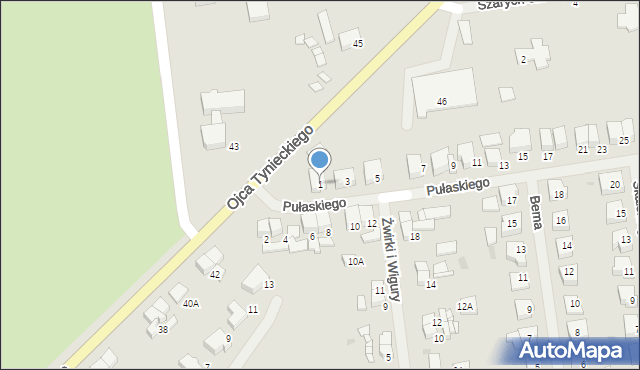 Darłowo, Pułaskiego Kazimierza, gen., 1, mapa Darłowo