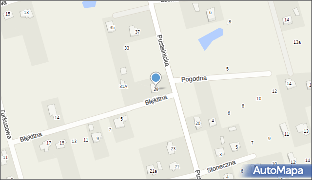 Dębe Wielkie, Pustelnicka, 29, mapa Dębe Wielkie