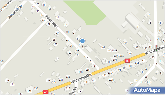 Dęblin, Pułaskiego Kazimierza, gen., 2, mapa Dęblin