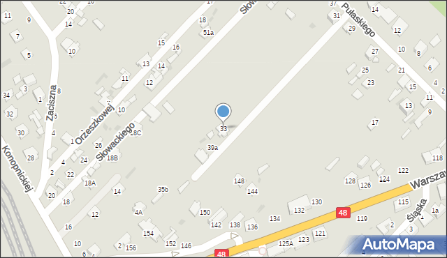 Dęblin, Pułaskiego Kazimierza, gen., 33, mapa Dęblin