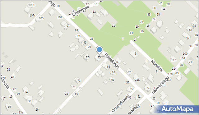 Dęblin, Pułaskiego Kazimierza, gen., 75, mapa Dęblin