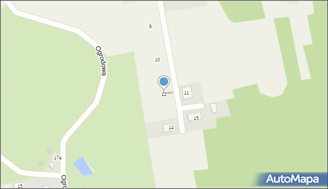 Drzewce, Puszczyka, 12, mapa Drzewce