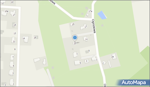 Drzewce, Puszczyka, 13, mapa Drzewce