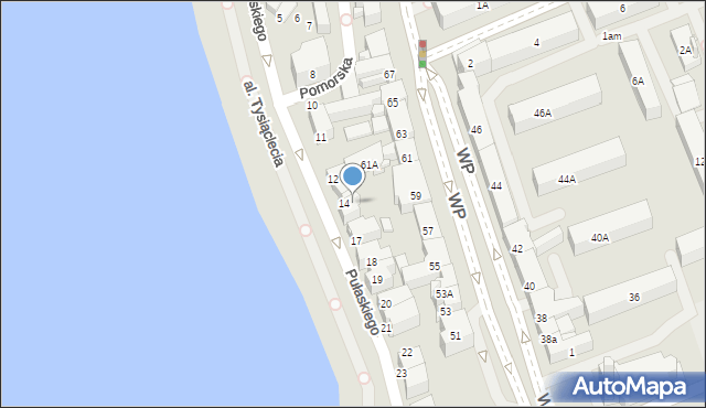 Ełk, Pułaskiego Kazimierza, gen., 1b, mapa Ełku