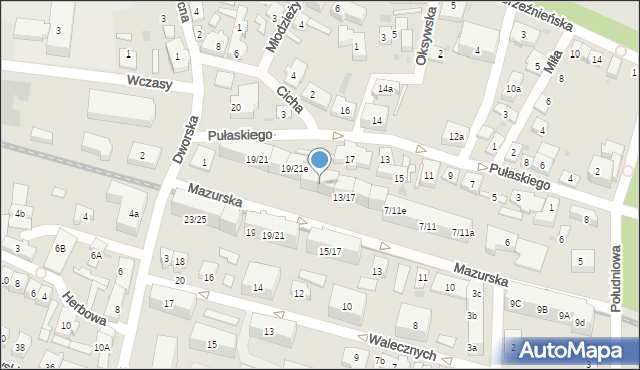 Gdańsk, Pułaskiego Kazimierza, gen., 13/17e, mapa Gdańska