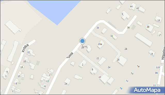 Gdańsk, Pusta, 18, mapa Gdańska