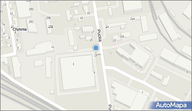 Gdynia, Pucka, 13, mapa Gdyni