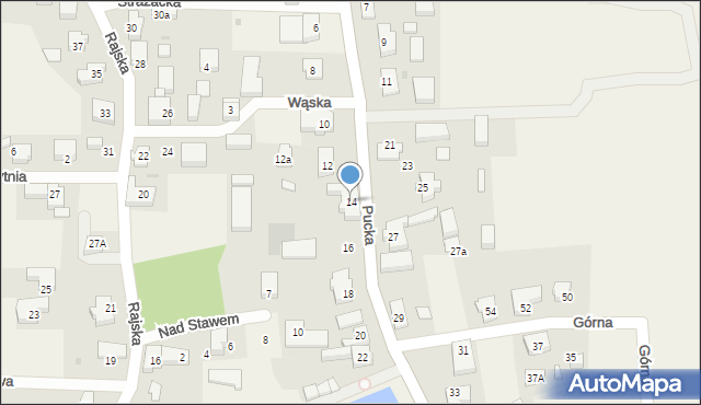 Gnieżdżewo, Pucka, 14, mapa Gnieżdżewo