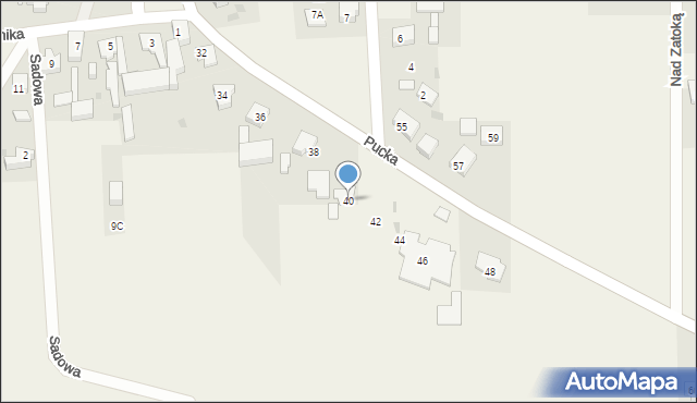 Gnieżdżewo, Pucka, 40, mapa Gnieżdżewo