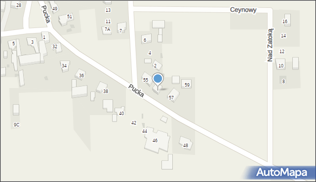 Gnieżdżewo, Pucka, 55a, mapa Gnieżdżewo
