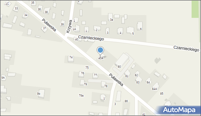 Gołąb, Puławska, 40A, mapa Gołąb