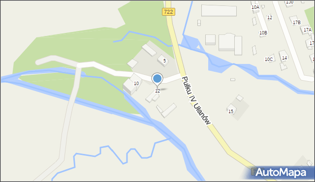 Gołków, Pułku IV Ułanów, 12, mapa Gołków